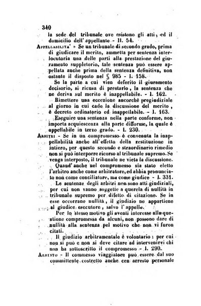 Giornale del Foro in cui si raccolgono le più importanti regiudicate dei supremi tribunali di Roma e dello Stato pontificio in materia civile