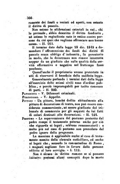 Giornale del Foro in cui si raccolgono le più importanti regiudicate dei supremi tribunali di Roma e dello Stato pontificio in materia civile