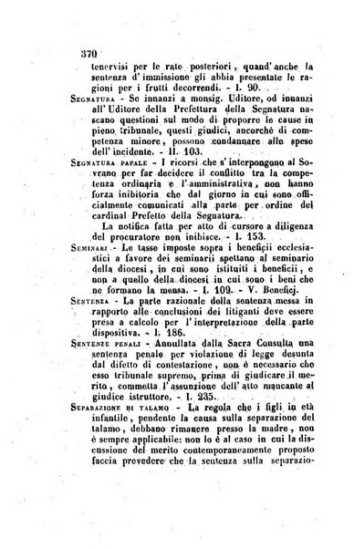 Giornale del Foro in cui si raccolgono le più importanti regiudicate dei supremi tribunali di Roma e dello Stato pontificio in materia civile