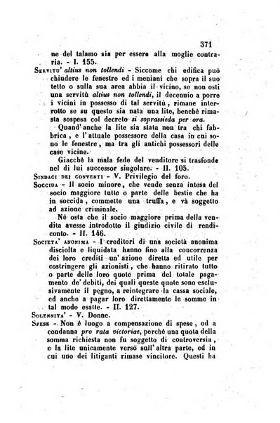 Giornale del Foro in cui si raccolgono le più importanti regiudicate dei supremi tribunali di Roma e dello Stato pontificio in materia civile