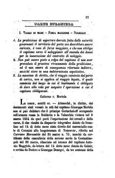 Giornale del Foro in cui si raccolgono le più importanti regiudicate dei supremi tribunali di Roma e dello Stato pontificio in materia civile