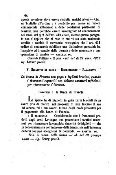 Giornale del Foro in cui si raccolgono le più importanti regiudicate dei supremi tribunali di Roma e dello Stato pontificio in materia civile