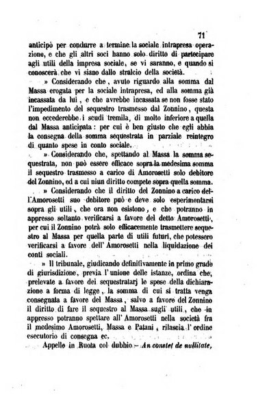 Giornale del Foro in cui si raccolgono le più importanti regiudicate dei supremi tribunali di Roma e dello Stato pontificio in materia civile