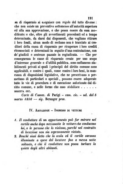 Giornale del Foro in cui si raccolgono le più importanti regiudicate dei supremi tribunali di Roma e dello Stato pontificio in materia civile