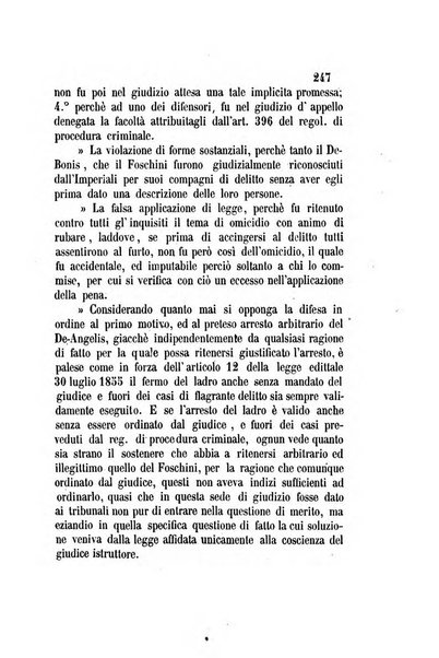 Giornale del Foro in cui si raccolgono le più importanti regiudicate dei supremi tribunali di Roma e dello Stato pontificio in materia civile