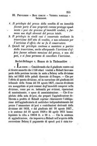 Giornale del Foro in cui si raccolgono le più importanti regiudicate dei supremi tribunali di Roma e dello Stato pontificio in materia civile