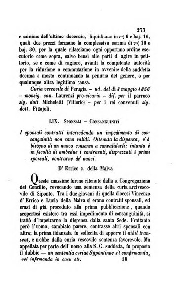 Giornale del Foro in cui si raccolgono le più importanti regiudicate dei supremi tribunali di Roma e dello Stato pontificio in materia civile