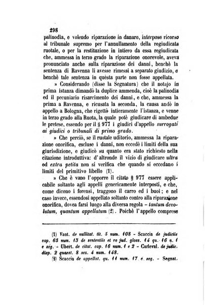 Giornale del Foro in cui si raccolgono le più importanti regiudicate dei supremi tribunali di Roma e dello Stato pontificio in materia civile