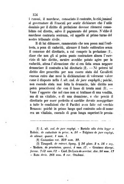 Giornale del Foro in cui si raccolgono le più importanti regiudicate dei supremi tribunali di Roma e dello Stato pontificio in materia civile