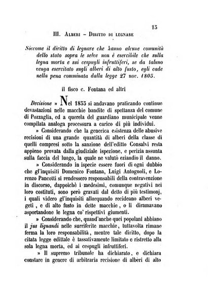 Giornale del Foro in cui si raccolgono le più importanti regiudicate dei supremi tribunali di Roma e dello Stato pontificio in materia civile