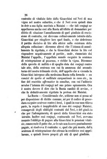 Giornale del Foro in cui si raccolgono le più importanti regiudicate dei supremi tribunali di Roma e dello Stato pontificio in materia civile