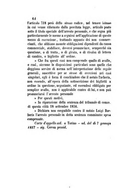 Giornale del Foro in cui si raccolgono le più importanti regiudicate dei supremi tribunali di Roma e dello Stato pontificio in materia civile