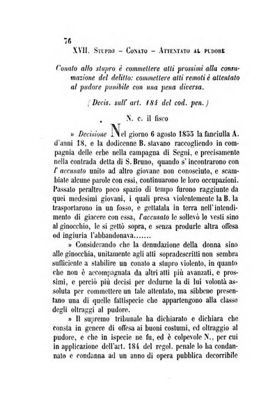 Giornale del Foro in cui si raccolgono le più importanti regiudicate dei supremi tribunali di Roma e dello Stato pontificio in materia civile