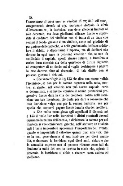 Giornale del Foro in cui si raccolgono le più importanti regiudicate dei supremi tribunali di Roma e dello Stato pontificio in materia civile