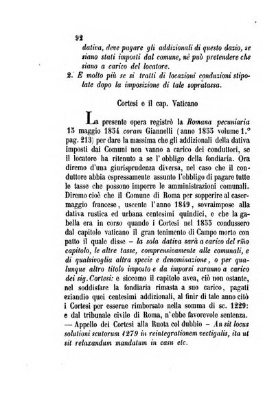 Giornale del Foro in cui si raccolgono le più importanti regiudicate dei supremi tribunali di Roma e dello Stato pontificio in materia civile