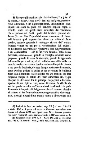 Giornale del Foro in cui si raccolgono le più importanti regiudicate dei supremi tribunali di Roma e dello Stato pontificio in materia civile