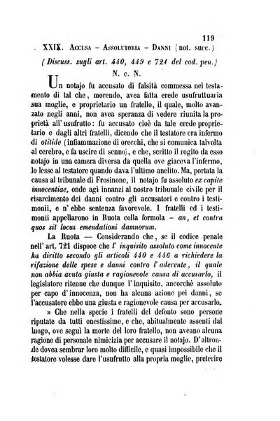 Giornale del Foro in cui si raccolgono le più importanti regiudicate dei supremi tribunali di Roma e dello Stato pontificio in materia civile