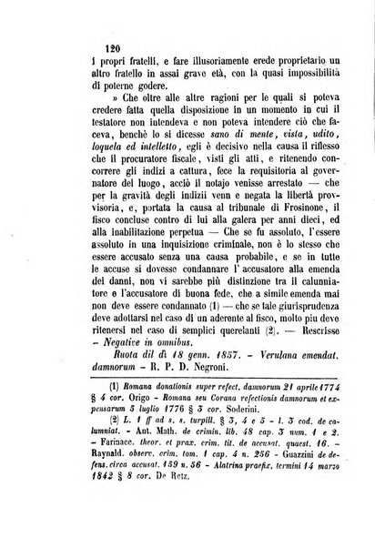 Giornale del Foro in cui si raccolgono le più importanti regiudicate dei supremi tribunali di Roma e dello Stato pontificio in materia civile