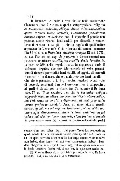 Giornale del Foro in cui si raccolgono le più importanti regiudicate dei supremi tribunali di Roma e dello Stato pontificio in materia civile