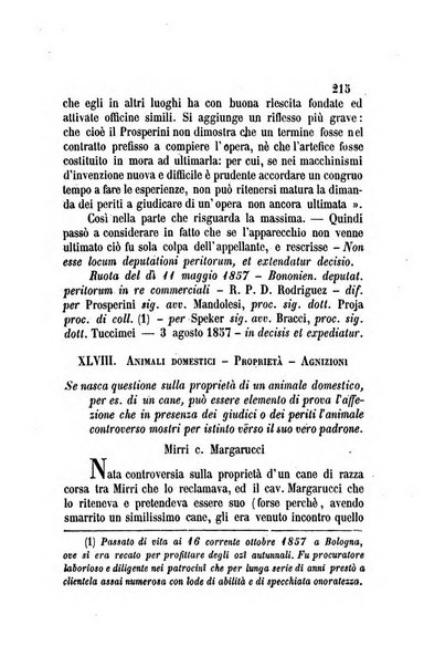 Giornale del Foro in cui si raccolgono le più importanti regiudicate dei supremi tribunali di Roma e dello Stato pontificio in materia civile