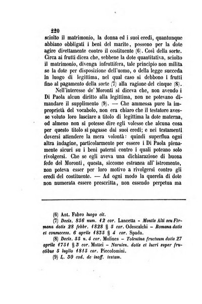 Giornale del Foro in cui si raccolgono le più importanti regiudicate dei supremi tribunali di Roma e dello Stato pontificio in materia civile