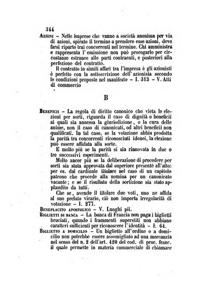 Giornale del Foro in cui si raccolgono le più importanti regiudicate dei supremi tribunali di Roma e dello Stato pontificio in materia civile