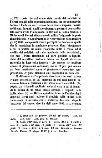 Giornale del Foro in cui si raccolgono le più importanti regiudicate dei supremi tribunali di Roma e dello Stato pontificio in materia civile