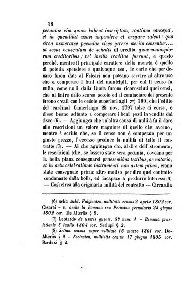 Giornale del Foro in cui si raccolgono le più importanti regiudicate dei supremi tribunali di Roma e dello Stato pontificio in materia civile