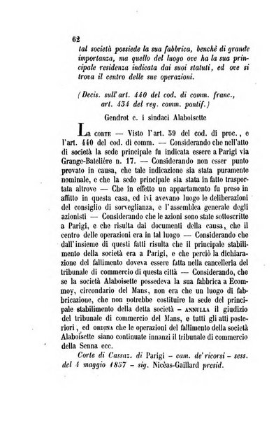 Giornale del Foro in cui si raccolgono le più importanti regiudicate dei supremi tribunali di Roma e dello Stato pontificio in materia civile