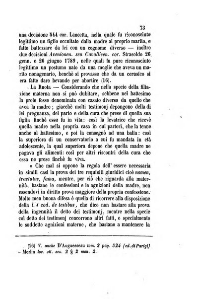 Giornale del Foro in cui si raccolgono le più importanti regiudicate dei supremi tribunali di Roma e dello Stato pontificio in materia civile