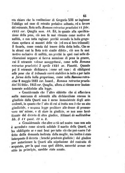 Giornale del Foro in cui si raccolgono le più importanti regiudicate dei supremi tribunali di Roma e dello Stato pontificio in materia civile