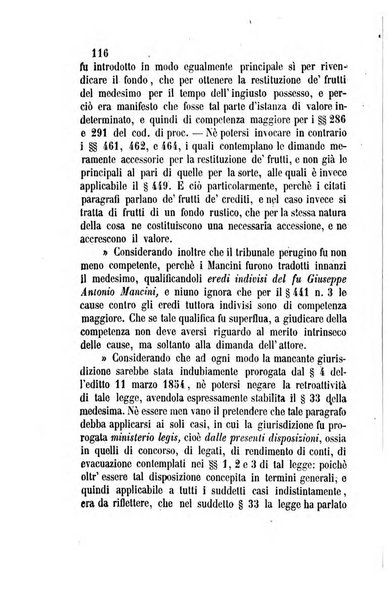 Giornale del Foro in cui si raccolgono le più importanti regiudicate dei supremi tribunali di Roma e dello Stato pontificio in materia civile