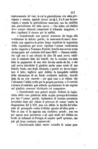 Giornale del Foro in cui si raccolgono le più importanti regiudicate dei supremi tribunali di Roma e dello Stato pontificio in materia civile