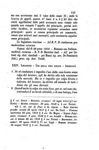 Giornale del Foro in cui si raccolgono le più importanti regiudicate dei supremi tribunali di Roma e dello Stato pontificio in materia civile