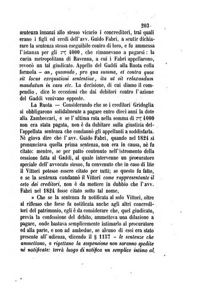 Giornale del Foro in cui si raccolgono le più importanti regiudicate dei supremi tribunali di Roma e dello Stato pontificio in materia civile