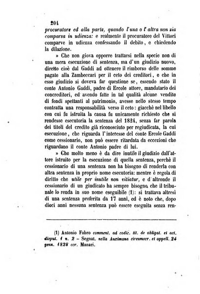 Giornale del Foro in cui si raccolgono le più importanti regiudicate dei supremi tribunali di Roma e dello Stato pontificio in materia civile