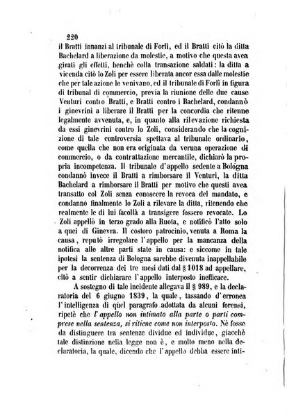 Giornale del Foro in cui si raccolgono le più importanti regiudicate dei supremi tribunali di Roma e dello Stato pontificio in materia civile