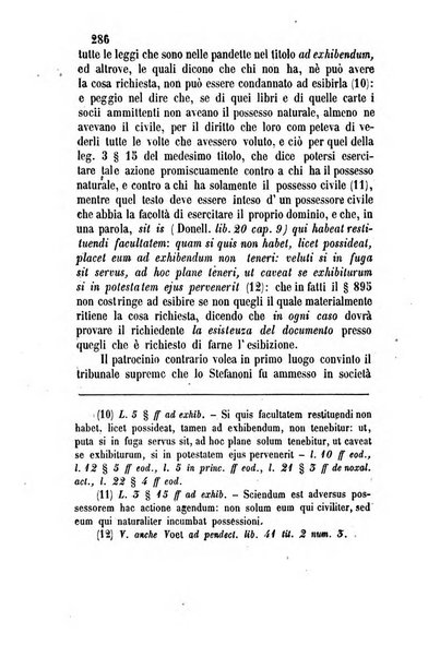 Giornale del Foro in cui si raccolgono le più importanti regiudicate dei supremi tribunali di Roma e dello Stato pontificio in materia civile