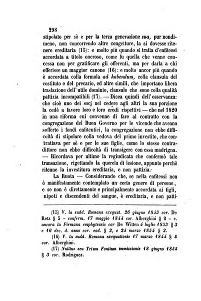 Giornale del Foro in cui si raccolgono le più importanti regiudicate dei supremi tribunali di Roma e dello Stato pontificio in materia civile