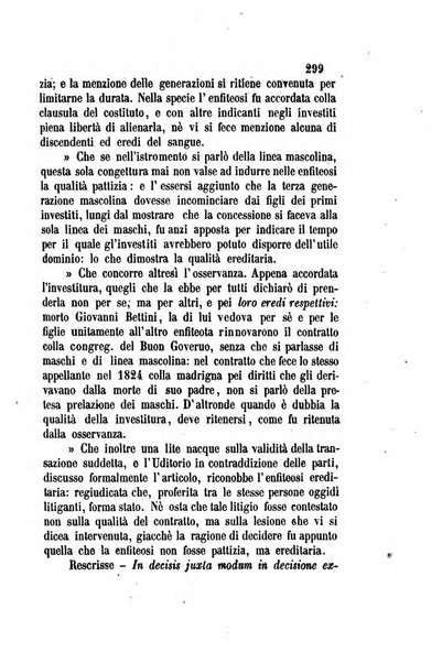 Giornale del Foro in cui si raccolgono le più importanti regiudicate dei supremi tribunali di Roma e dello Stato pontificio in materia civile