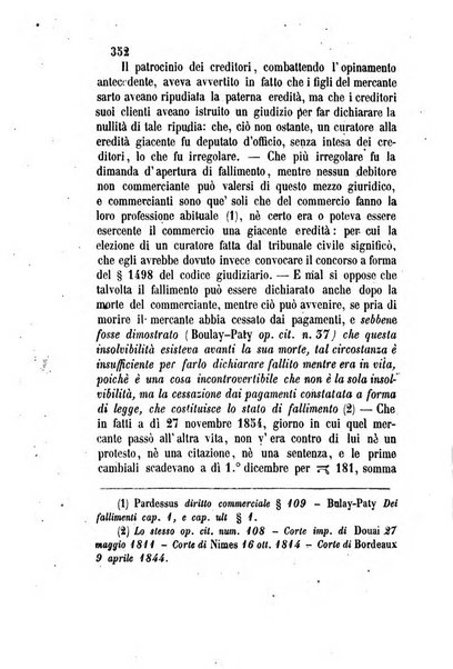 Giornale del Foro in cui si raccolgono le più importanti regiudicate dei supremi tribunali di Roma e dello Stato pontificio in materia civile