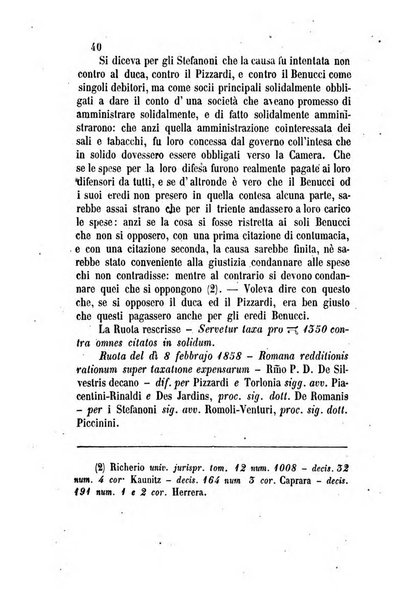 Giornale del Foro in cui si raccolgono le più importanti regiudicate dei supremi tribunali di Roma e dello Stato pontificio in materia civile