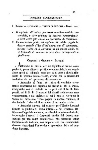 Giornale del Foro in cui si raccolgono le più importanti regiudicate dei supremi tribunali di Roma e dello Stato pontificio in materia civile