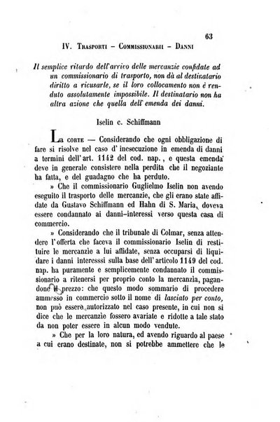 Giornale del Foro in cui si raccolgono le più importanti regiudicate dei supremi tribunali di Roma e dello Stato pontificio in materia civile