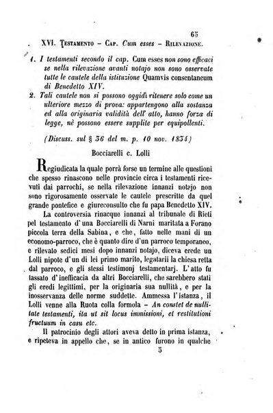 Giornale del Foro in cui si raccolgono le più importanti regiudicate dei supremi tribunali di Roma e dello Stato pontificio in materia civile