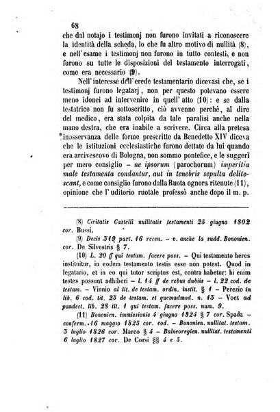 Giornale del Foro in cui si raccolgono le più importanti regiudicate dei supremi tribunali di Roma e dello Stato pontificio in materia civile