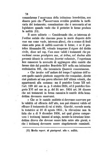 Giornale del Foro in cui si raccolgono le più importanti regiudicate dei supremi tribunali di Roma e dello Stato pontificio in materia civile