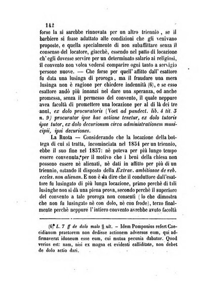 Giornale del Foro in cui si raccolgono le più importanti regiudicate dei supremi tribunali di Roma e dello Stato pontificio in materia civile