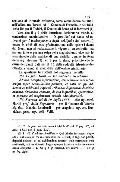 Giornale del Foro in cui si raccolgono le più importanti regiudicate dei supremi tribunali di Roma e dello Stato pontificio in materia civile