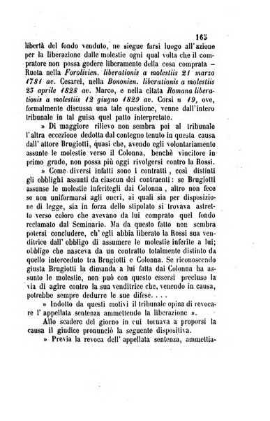 Giornale del Foro in cui si raccolgono le più importanti regiudicate dei supremi tribunali di Roma e dello Stato pontificio in materia civile